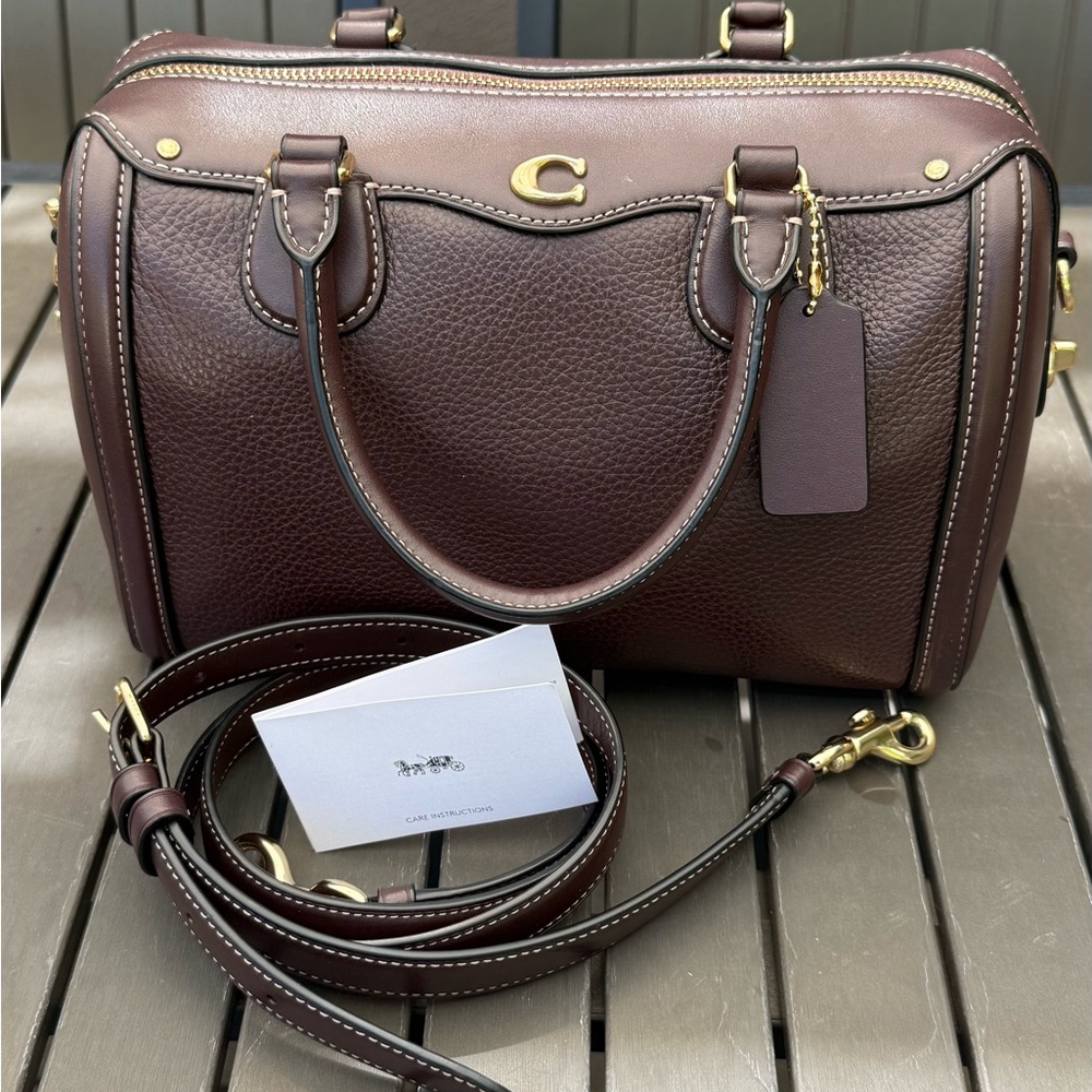 Coach Dark Brown Leather Satchel